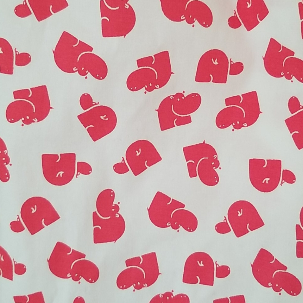 Ducks In A Row Red and White Hippo Print Dress